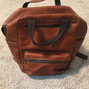 Patricia Nash tan leather backpack